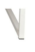 Stolik Graphi 100x100 biały profil 30mm blat lakierowany z czereśni naturalny - Maduu Studio